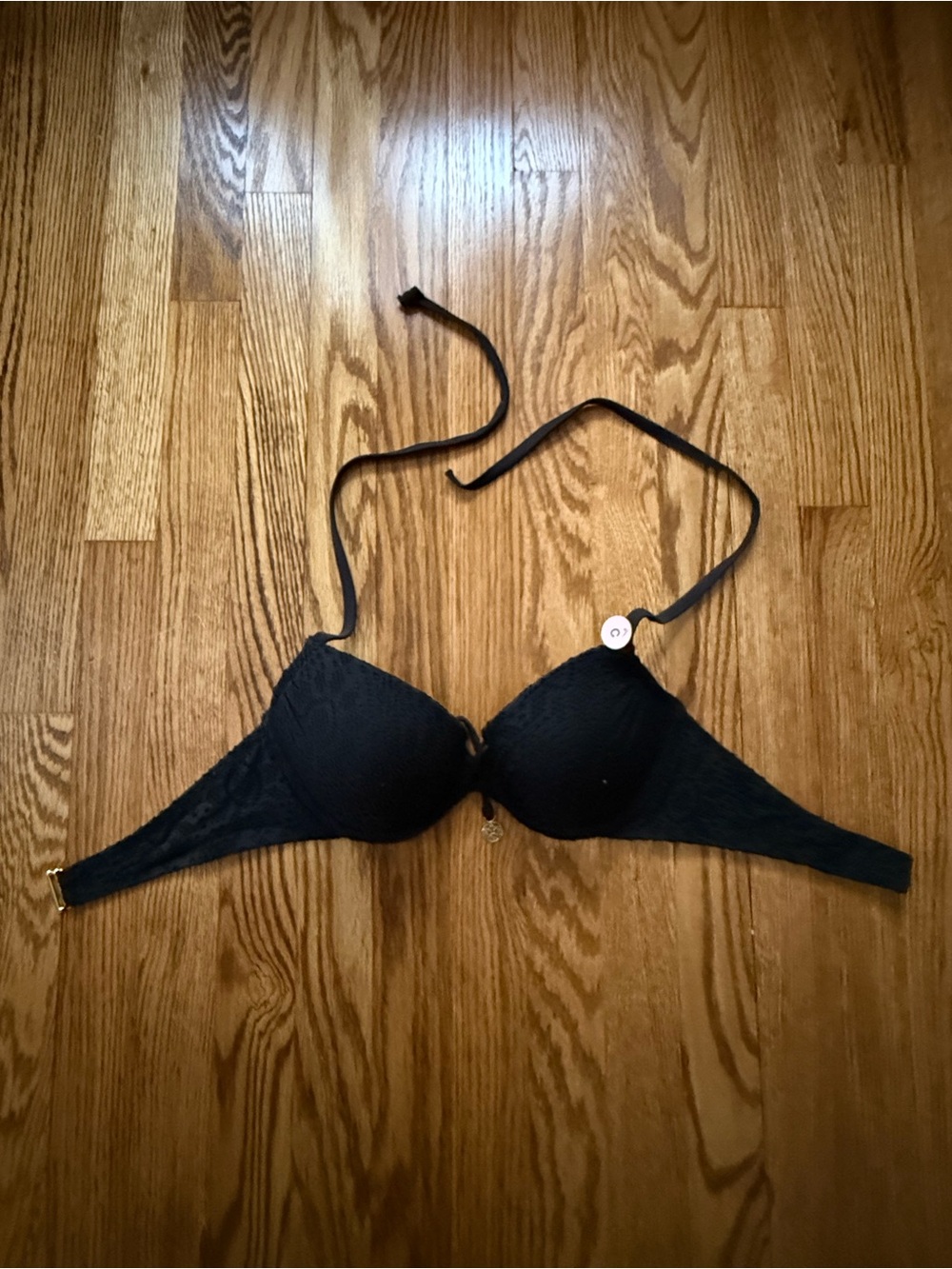 NWT Black Lace bathing suit top  36C
